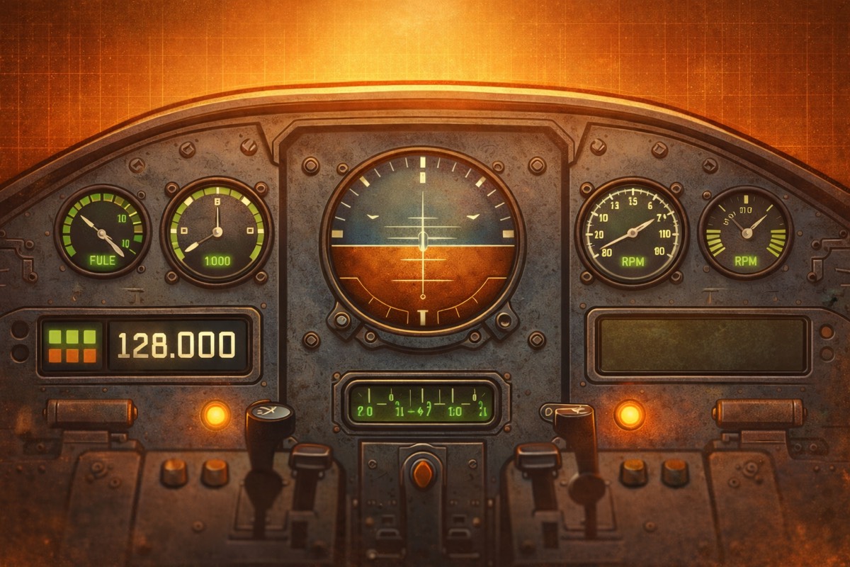 Clean cockpit - all systems nominal